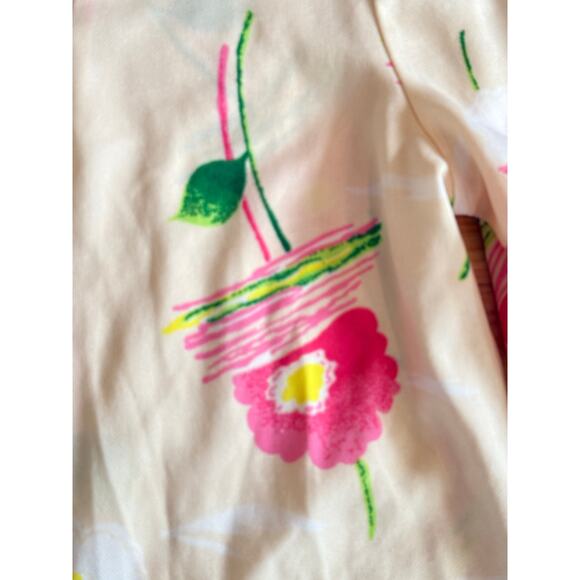 VTG 1970s NPC Fashions Penn Womens M/L Polyester Long Sleeve Floral Blouse - Picture 4 of 9